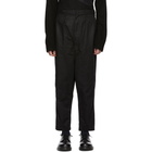 Comme des Garcons Homme Black Moleskin Trousers