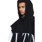 Valentino Black Valentino Garavani VLTN Poncho Scarf