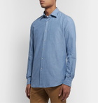 Incotex - Slim-Fit Cotton-Chambray Shirt - Blue