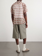 BODE - Cotton-Lace Shirt - Red