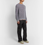 Acne Studios - Kurik Mélange Cotton-Blend Sweater - Purple