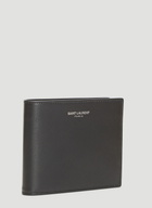 Saint Laurent Logo Print Bi-Fold Wallet
