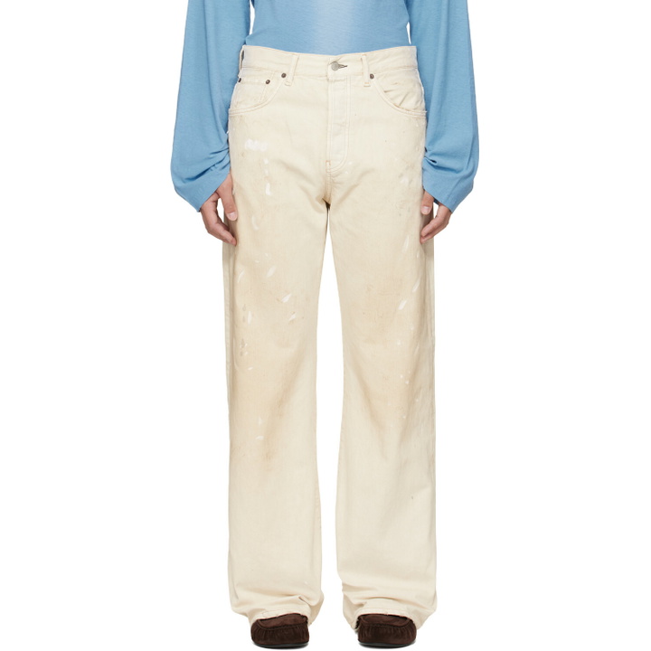 Photo: Acne Studios Off-White 2021 Regular Fit Jeans