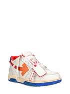 OFF-WHITE - Out Of Office Stitched Leather Sneakers