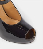 Maison Margiela Patent leather peep-toe Mary Jane pumps
