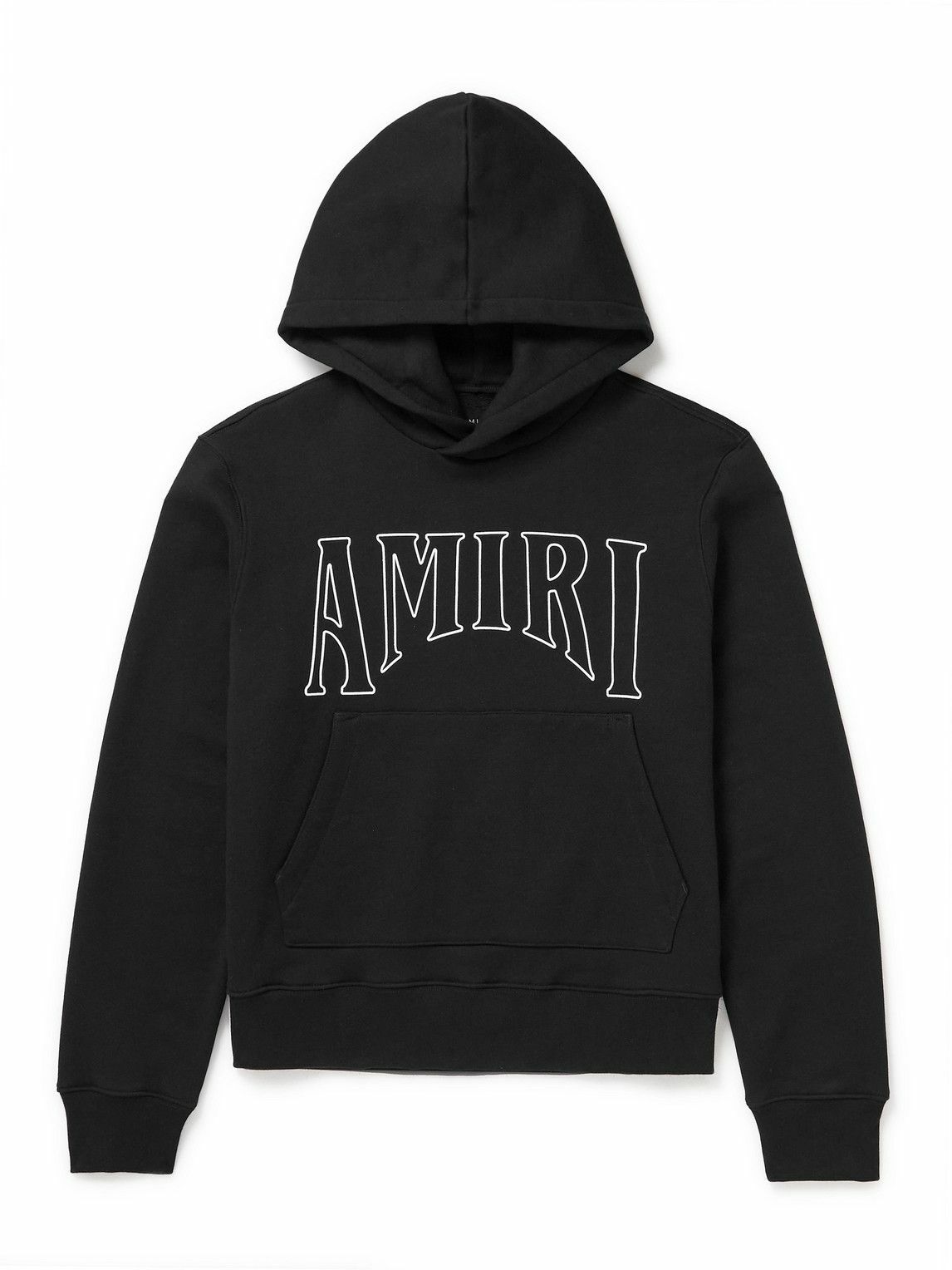 AMIRI - Zoltar Logo-Print Cotton-Jersey Hoodie - Black Amiri