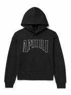 AMIRI - Zoltar Logo-Print Cotton-Jersey Hoodie - Black