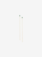 Lizzie Mandler Fine Jewelry 18K Yellow Gold Floating Thread Emerald Earrings