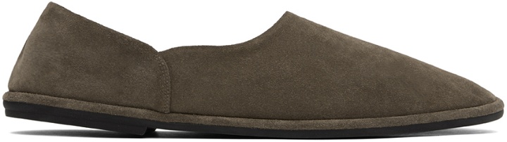 Photo: The Row Taupe Canal Slip On Loafers