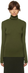 Max Mara Leisure Green Dede Turtleneck