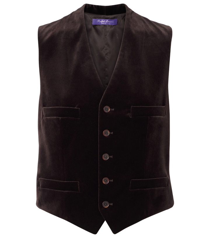 Photo: Ralph Lauren Collection Cotton-blend vest
