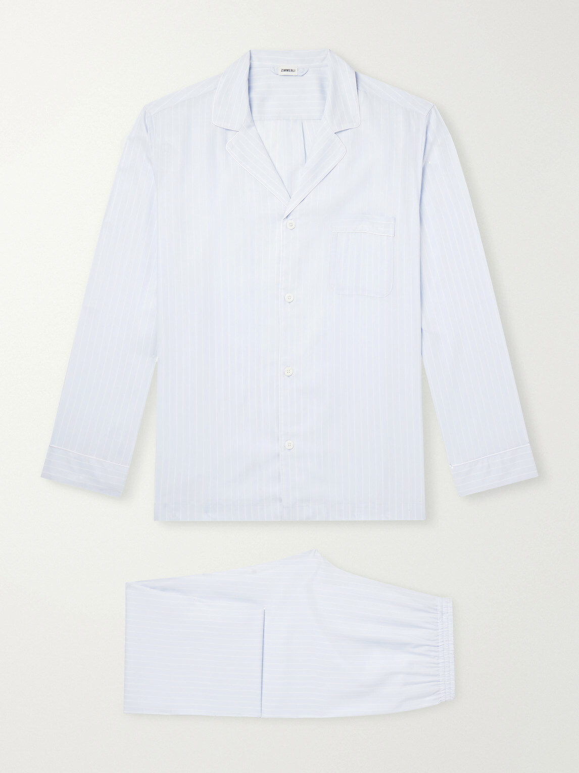 Zimmerli - Striped Lyocell Pyjama Set - Blue