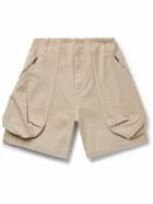 Jacquemus - Croissant Wide-Leg Cotton-Canvas Cargo Shorts - Neutrals