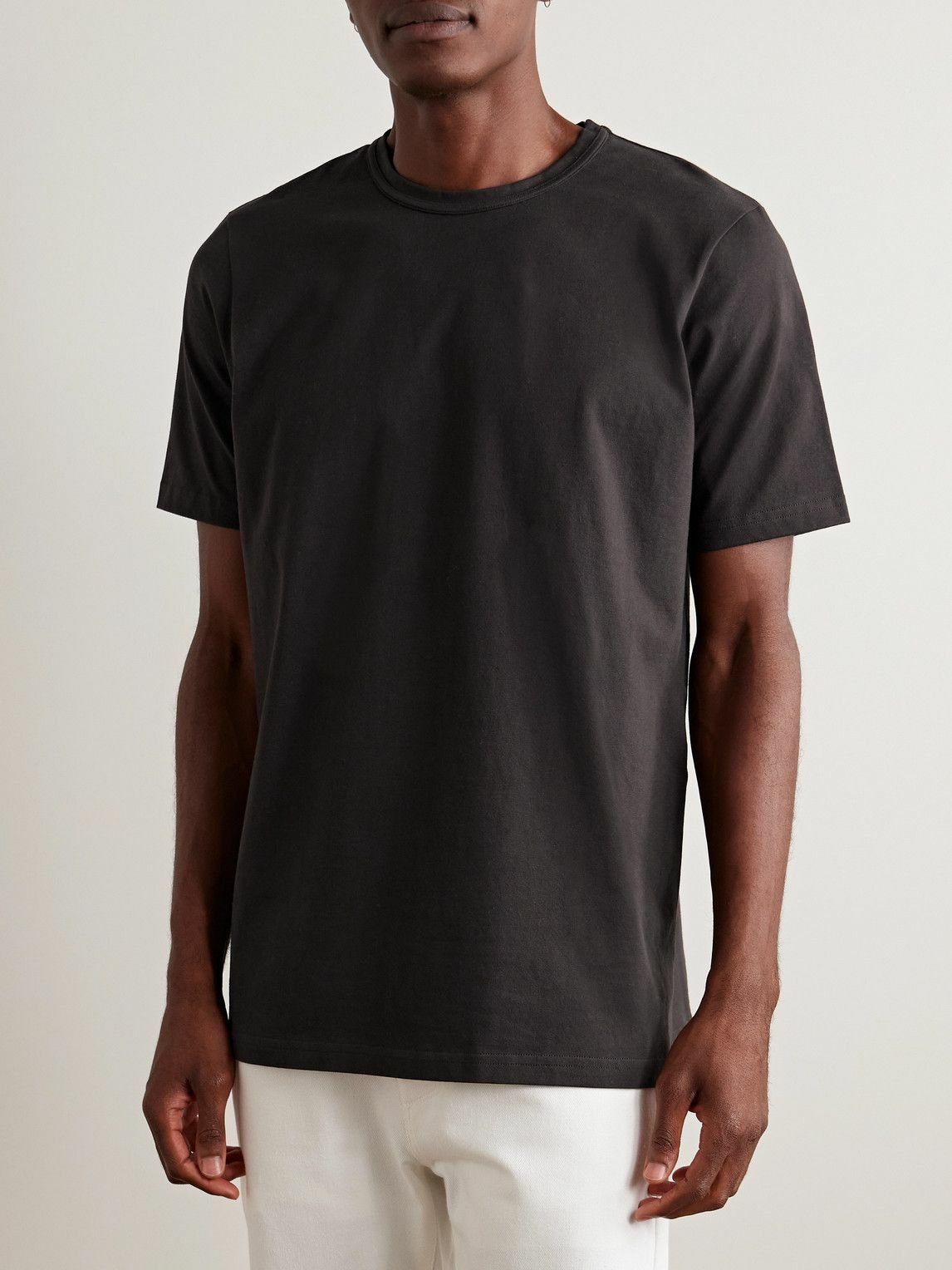 Gabriela Hearst - Bandeira Cotton-Jersey T-Shirt - Brown