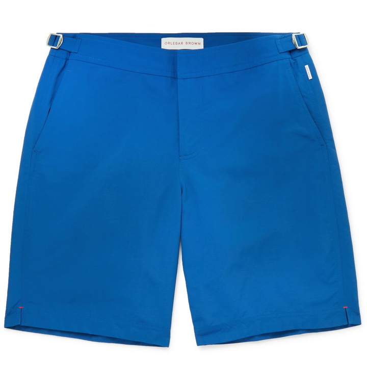 Photo: Orlebar Brown - Dane II Long-Length Swim Shorts - Blue