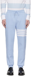 Thom Browne Blue 4-Bar Lounge Pants