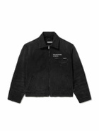 Enfants Riches Déprimés - Logo-Print Distressed Cotton-Canvas Chore Jacket - Black