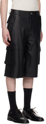 Deadwood Black Carter Leather Shorts
