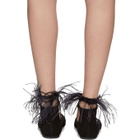 Ann Demeulemeester Black Feather Ballerina Flats