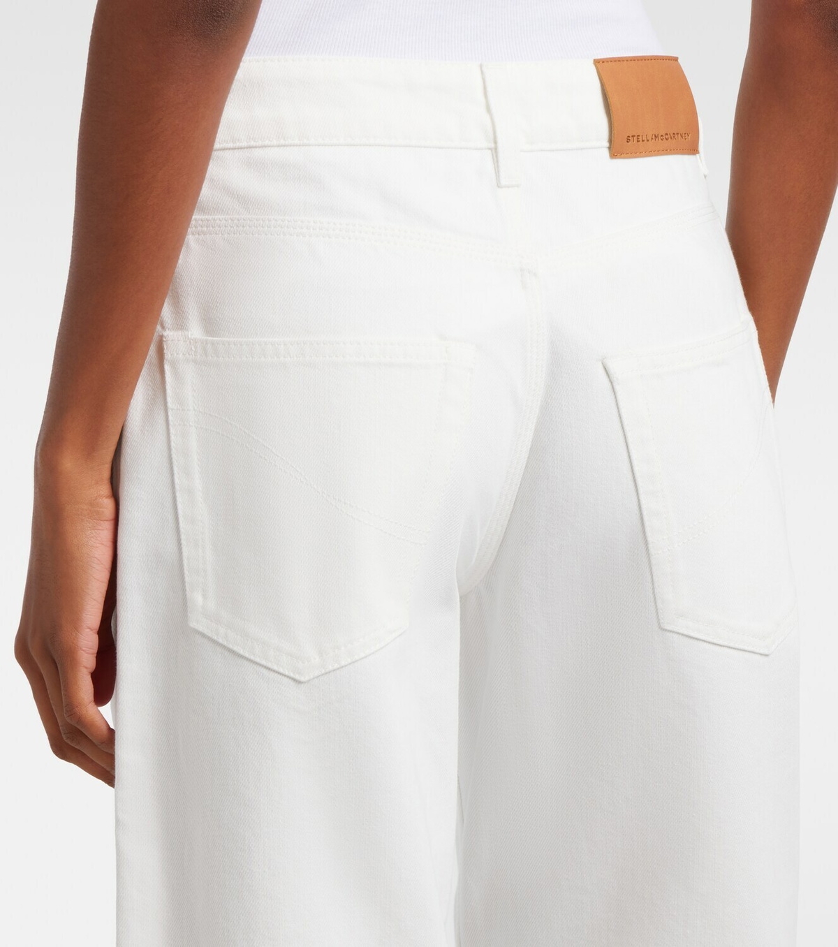 Stella McCartney Embellished barrel-leg jeans