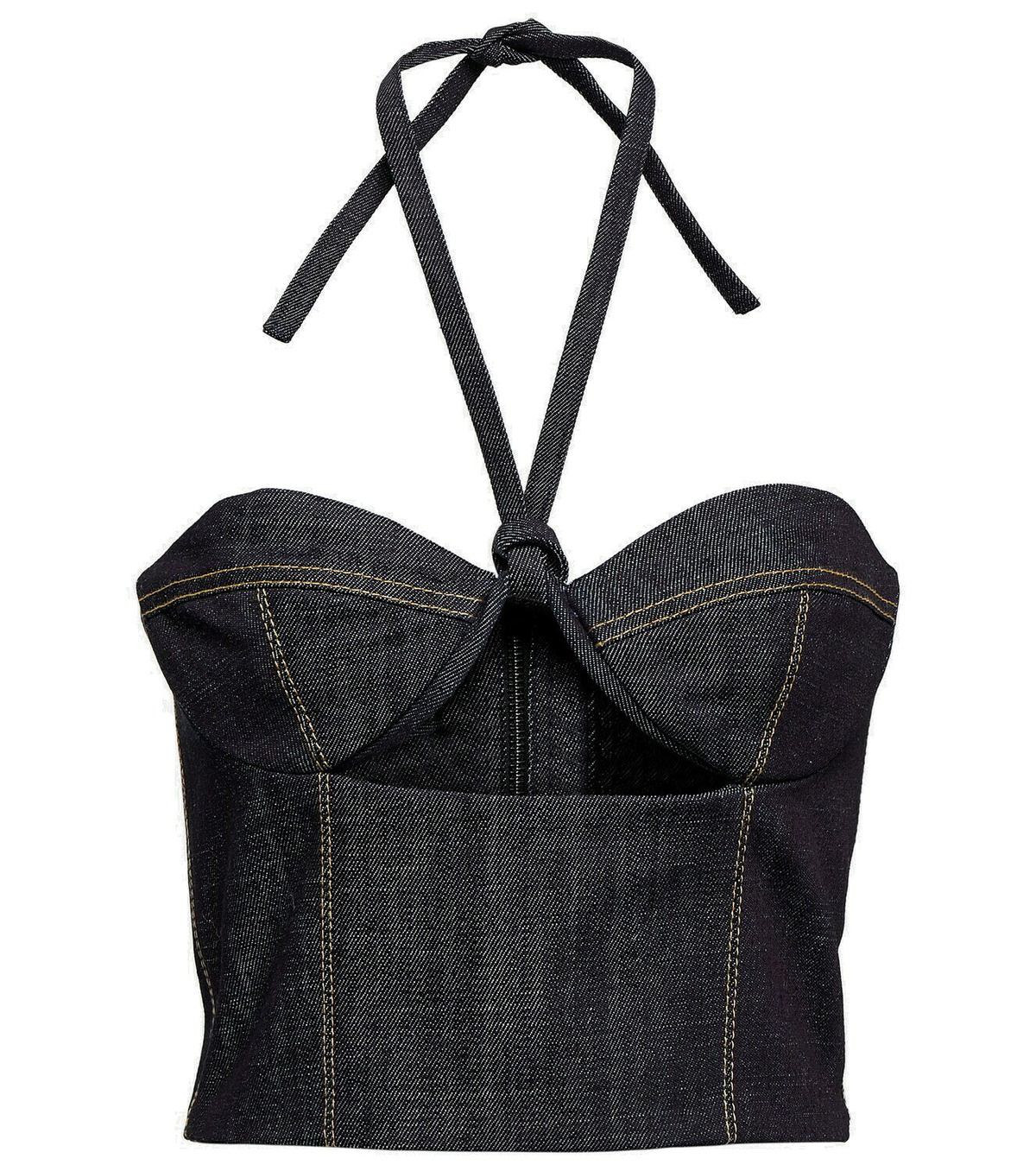 Photo: The Mannei Aspos cutout denim bustier