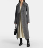 Jil Sander Wool-blend wrap coat