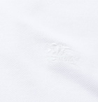 Burberry - Slim-Fit Cotton-Piqué Polo Shirt - White