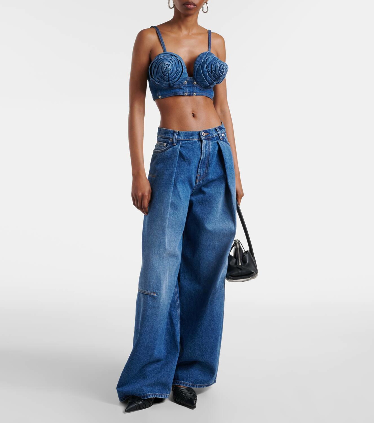 Jean Paul Gaultier Denim bra top