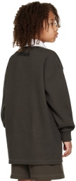 Essentials Kids Gray Button Polo