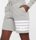Thom Browne - Striped cotton jersey shorts
