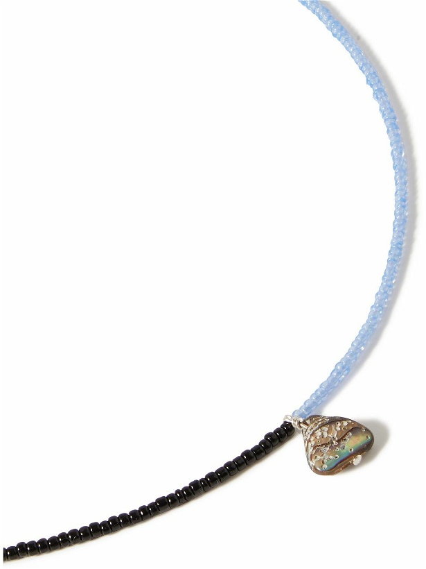Photo: Santangelo - The Eclipse Sterling Silver and Shell Beaded Necklace