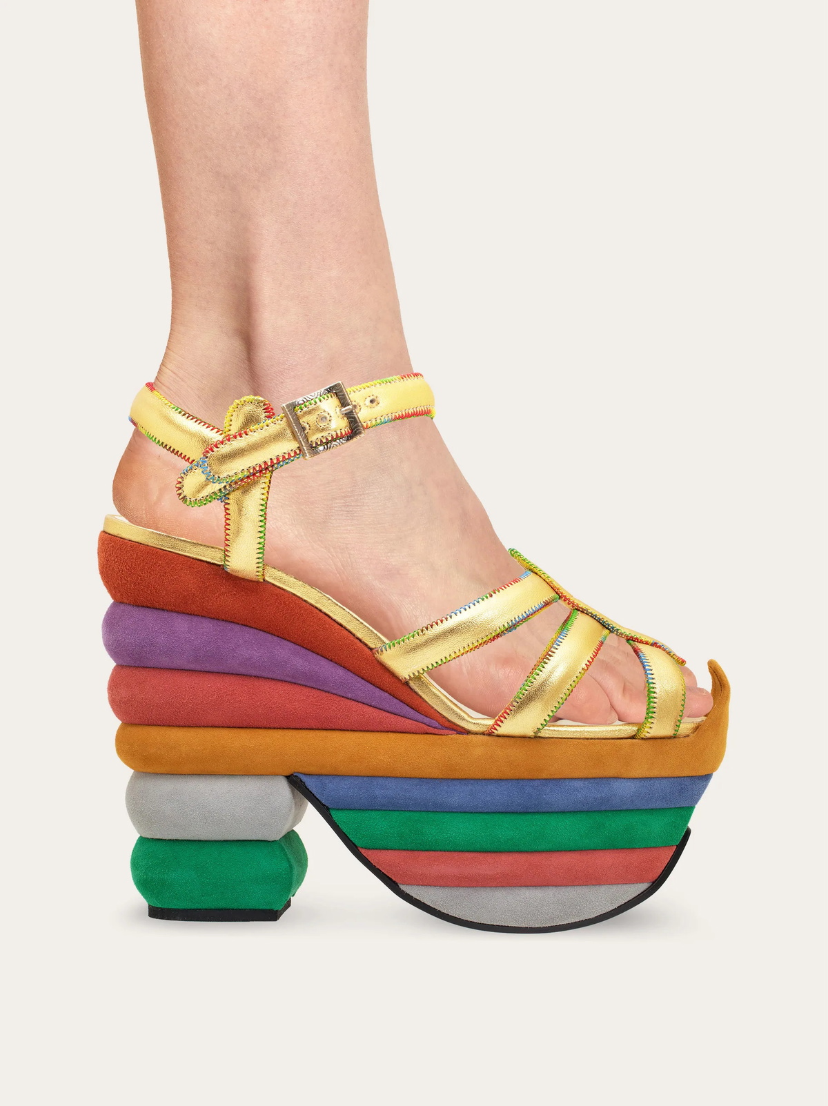 Ferragamo Womens Rainbow (1938) in Multicolor