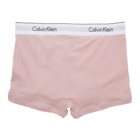 Calvin Klein Underwear Two-Pack Blue and Pink Modern Boxer Briefs