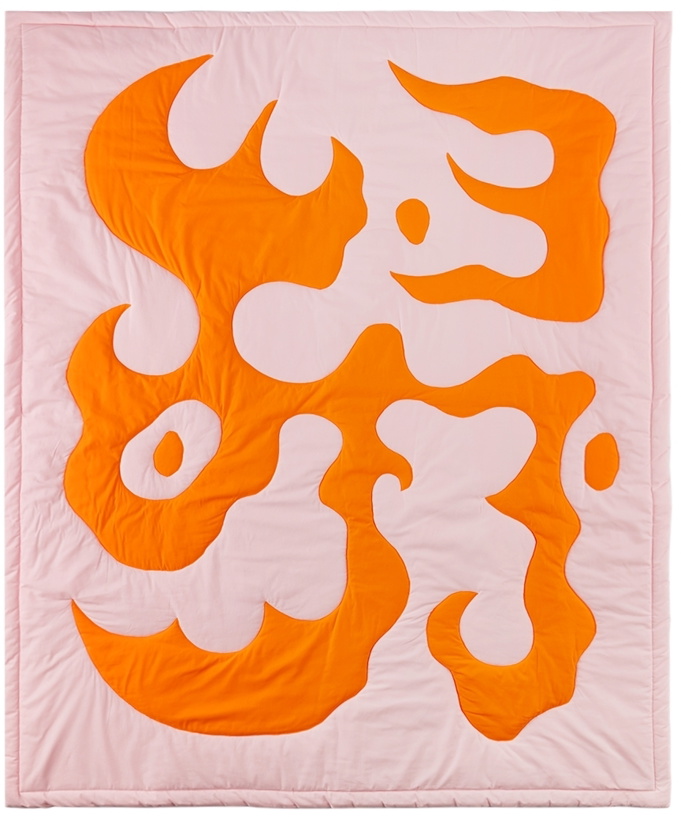 Photo: Claire Duport Pink & Orange Large Form I Blanket