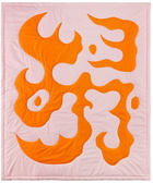 Claire Duport Pink & Orange Large Form I Blanket