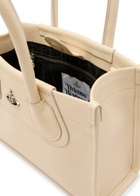 Vivienne Westwood Troy Small Leather Tote Cross-body bag - Cream - One Size