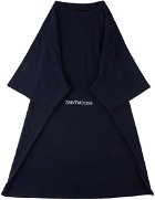 Saintwoods SSENSE Exclusive Navy Cashmere Oversize T-Shirt Blanket