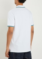 Sandbanks Logo Piqué Cotton Polo Shirt White