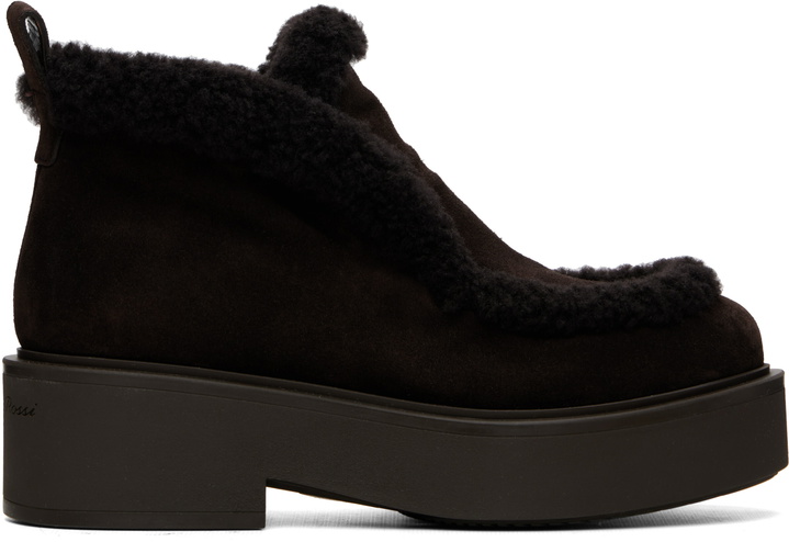 Photo: Gianvito Rossi Brown Yari Boots