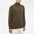 NN07 Men's Clark Mock Neck Knit in Dark Clay