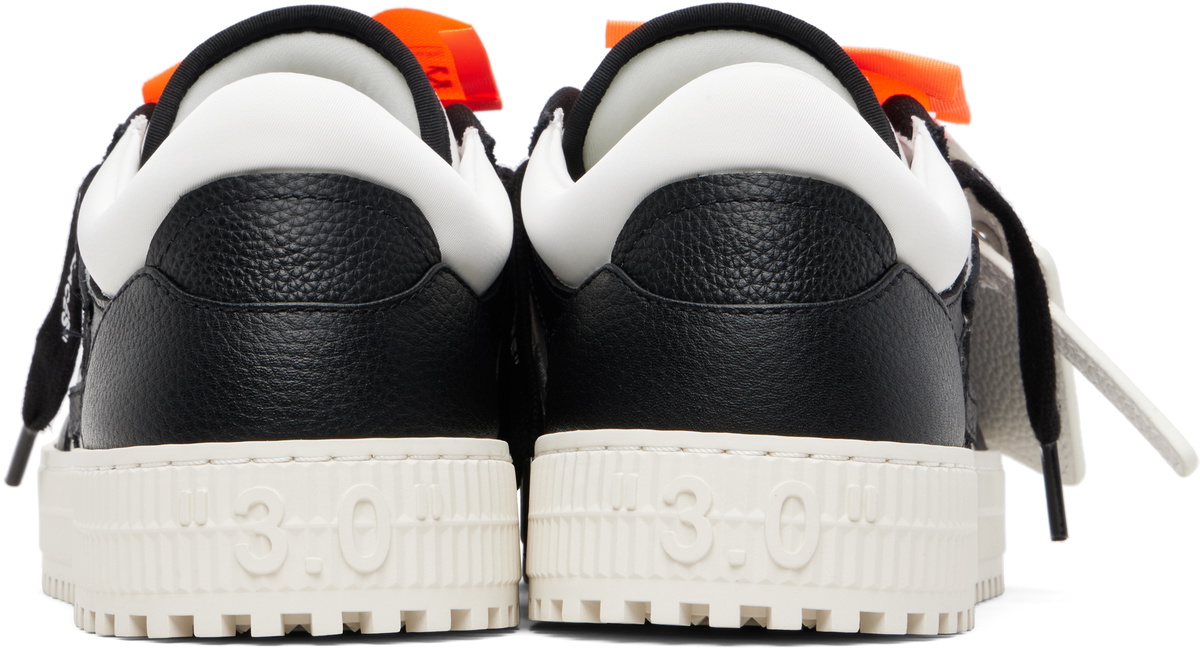 Off-White White & Black 3.0 Court Low Top Sneakers