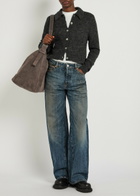 Our Legacy Treble Cut Wide-leg Denim Jeans Navy