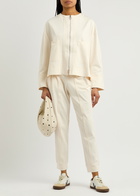 High Symmetry Panelled Stretch-jersey Jacket Off White