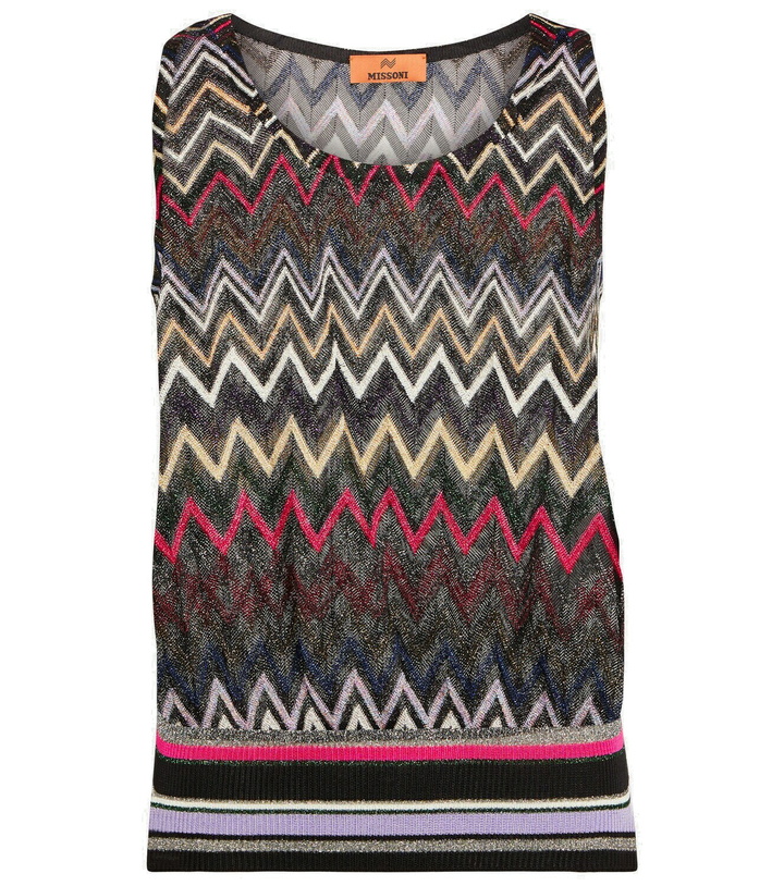 Photo: Missoni Zig-zag lamé top