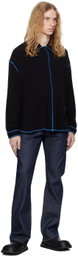 SUNNEI Black Jersey Over Shirt