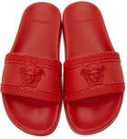 Versace Red Palazzo Pool Slides