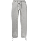 Fear of God - Slim-Fit Tapered Mélange Loopback Cotton-Blend Jersey Sweatpants - Gray