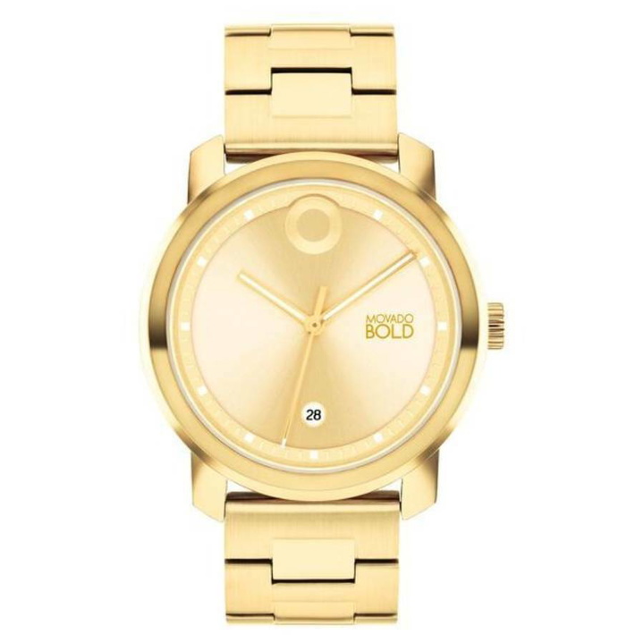 Photo: Movado Trend Propel Quartz Gold Dial Ladies Watch 3600989