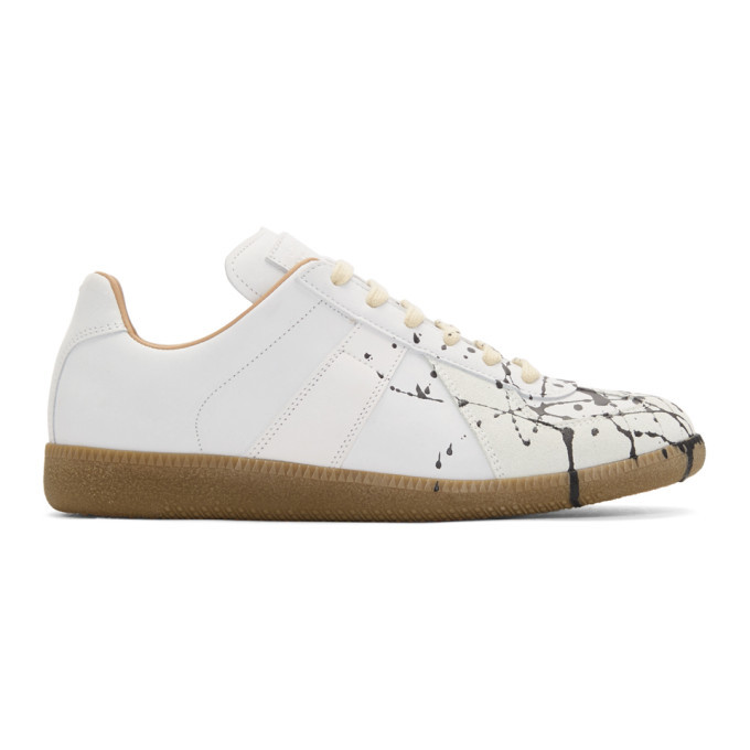 Photo: Maison Margiela White and Black Painter Sneakers