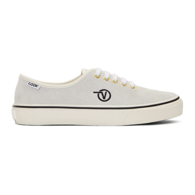 Photo: Vans White LQQK Studio Edition Authentic One Pie Sneakers